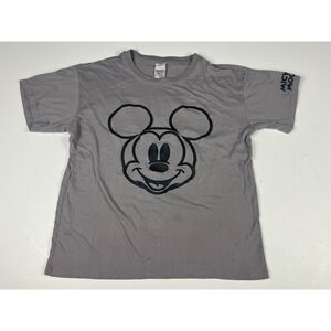 Disney Mickey Mouse T-Shirt Gray‎ Adult L Short Sleeve Graphic Tee